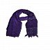 Moti and diamond studded hijab designed with black stripes - Purple